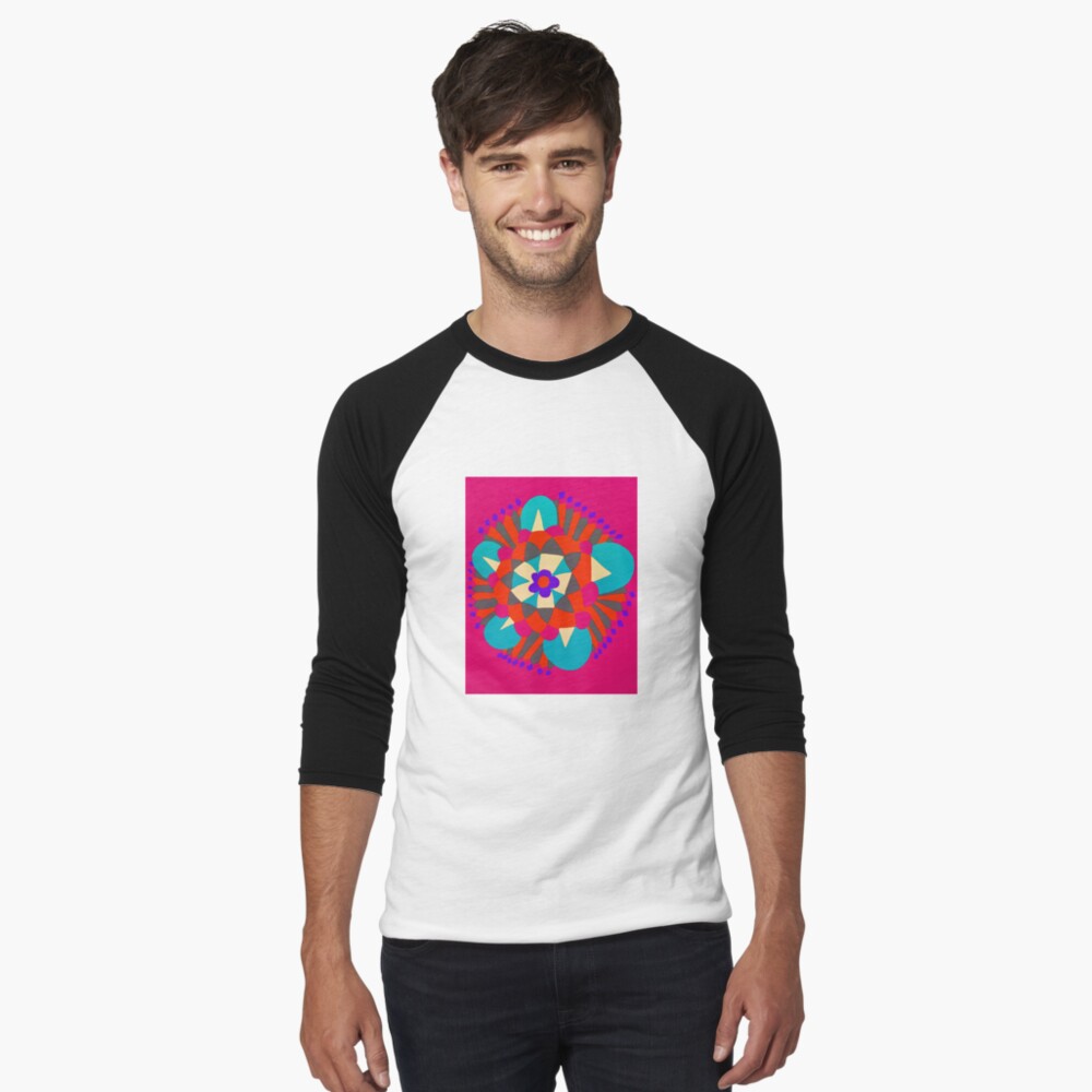 Item preview, Baseball ¾ Sleeve T-Shirt designed and sold by OneDayArt.