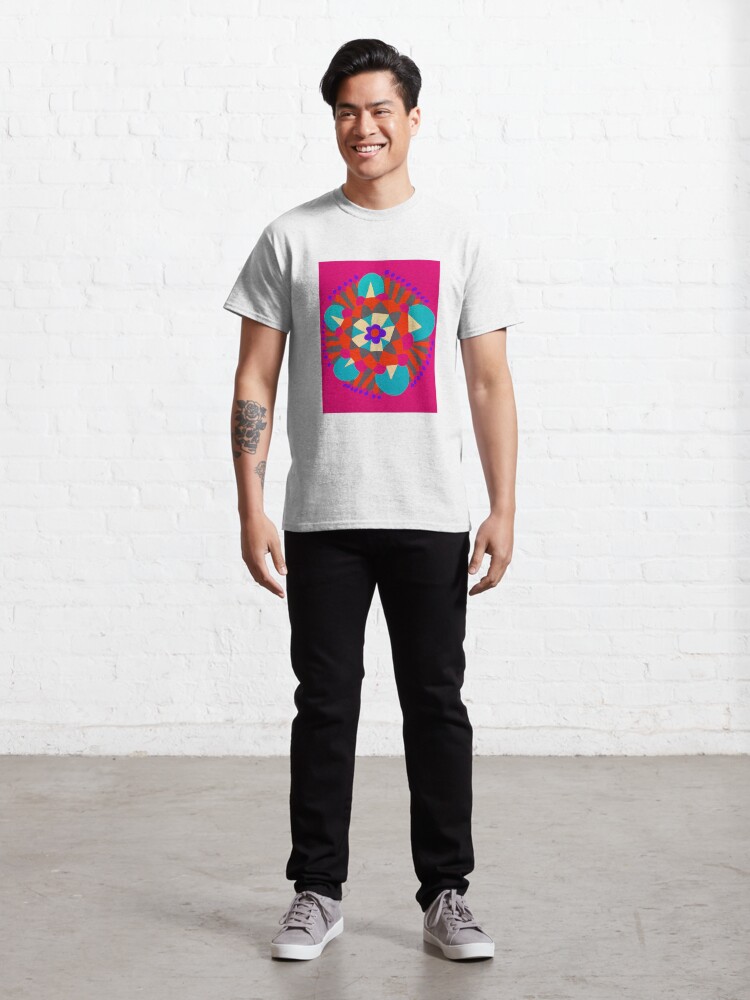 Alternate view of Flower Molecule - Hand Drawn Abstract Art Classic T-Shirt