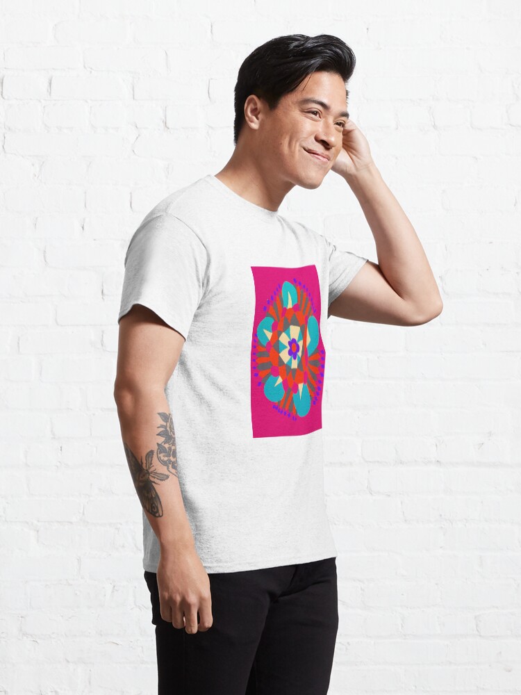 Alternate view of Flower Molecule - Hand Drawn Abstract Art Classic T-Shirt