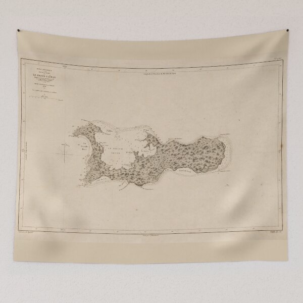 Item preview, Old Grand Cayman Island Map (1836) Vintage Caribbean Isle Atlas designed and sold by BravuraMedia.