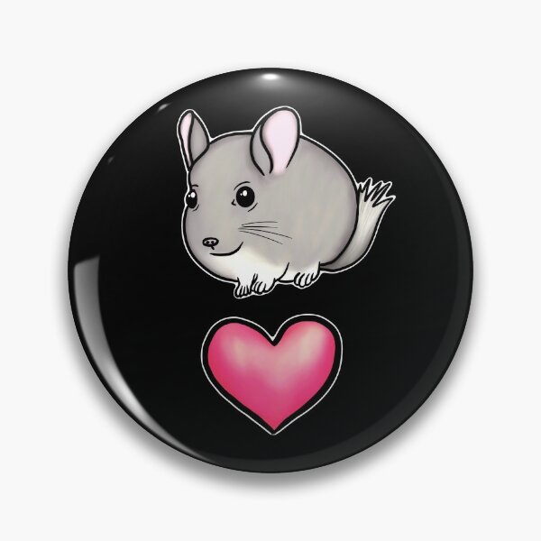 Item preview, Cute Chubby Chinchilla, I Heart Chinchillas designed and sold by Mochi-Merch.