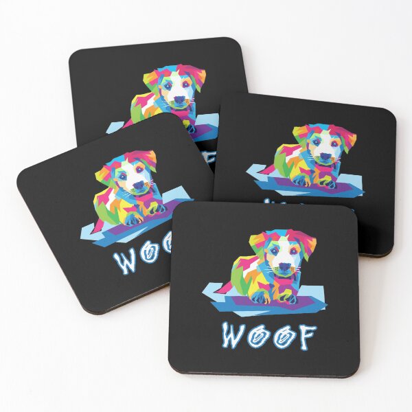 Item preview, cute dog.colorful dog, woof designed and sold by efenem.