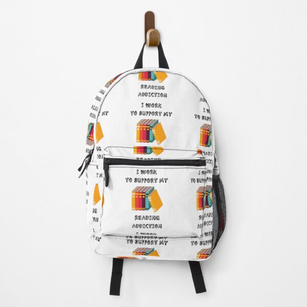 Item preview, I Work To Support My Reading Addiction designed and sold by LuckyKermit.
