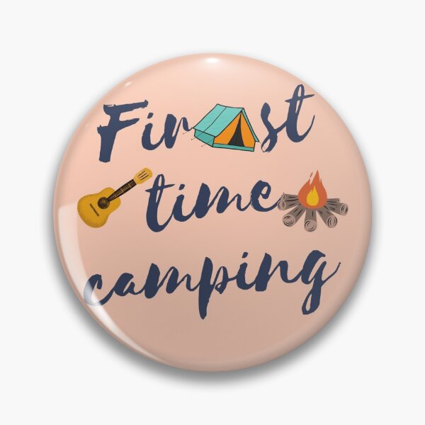 Item preview, first time camping designed and sold by hadeer54.