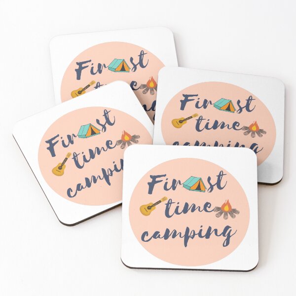 Item preview, first time camping designed and sold by hadeer54.