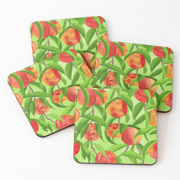 Item preview, Green - Fruit Trees - Nectarines designed and sold by WickedRefined - Nicole Demereckis.