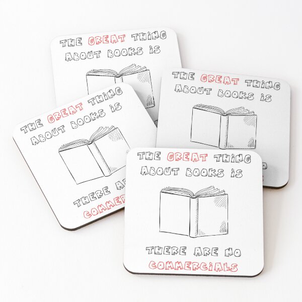 Item preview, The Great Thing About Books Is There Are No Commercials designed and sold by LuckyKermit.