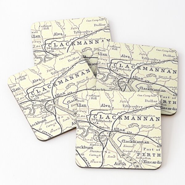 Item preview, ALLOA & surrounding area map 1898 designed and sold by yourscotland.