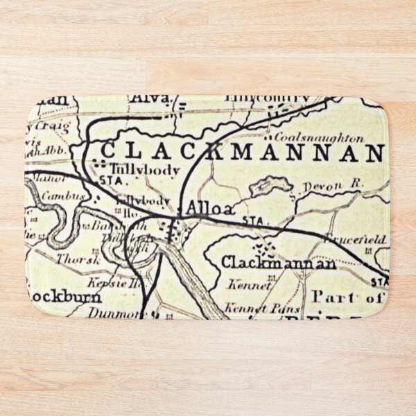 Item preview, ALLOA & surrounding area map 1898 designed and sold by yourscotland.
