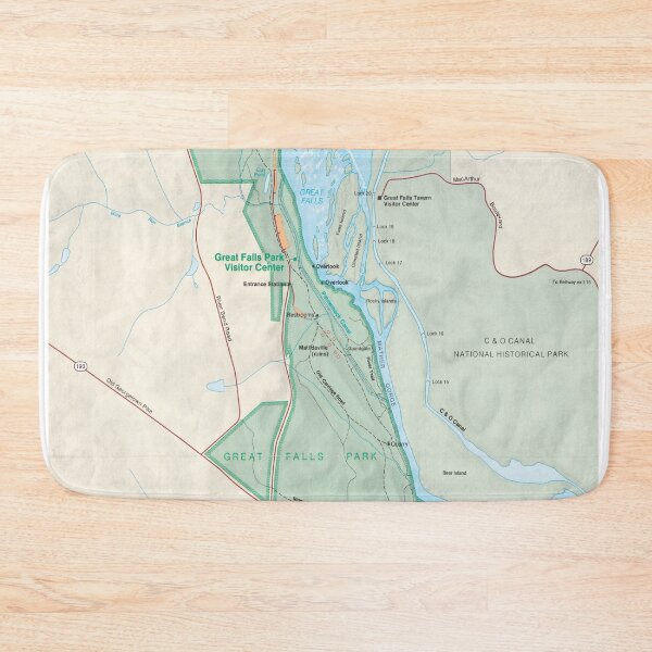 Item preview, Great Falls Park Map (1988) Virginia National Park Atlas designed and sold by BravuraMedia.