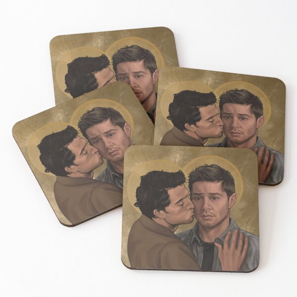 Item preview, Destiel cheek kiss designed and sold by Sammy Pompeius.