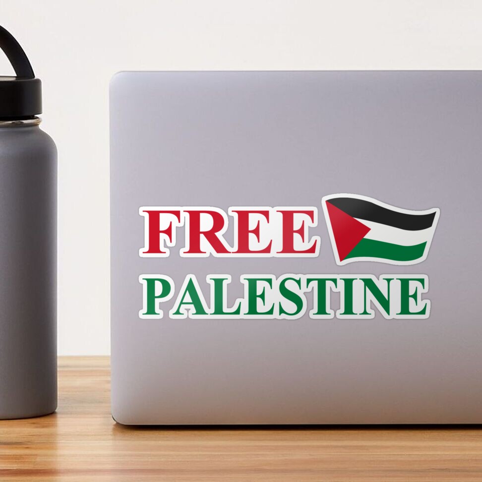  TODOLIA (3Pcs) Free Palestine Sticker Arab Arabic