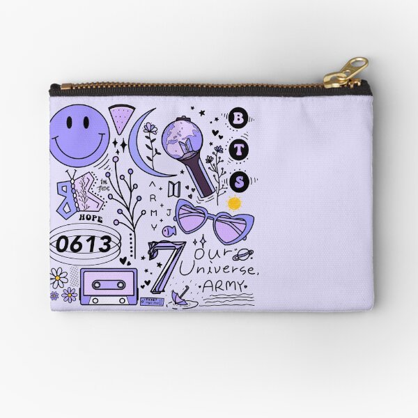 BTS Purple Army Memories Zipper Pouch