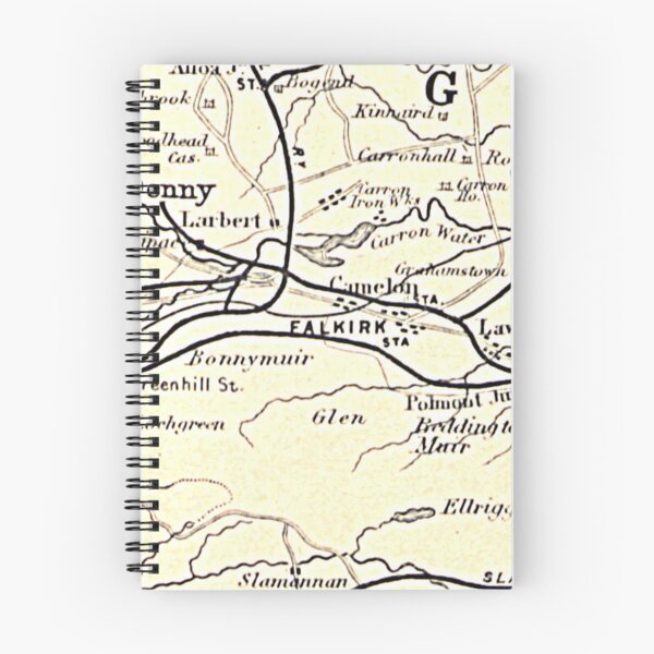 Item preview, FALKIRK & surrounding area map 1898 designed and sold by yourscotland.