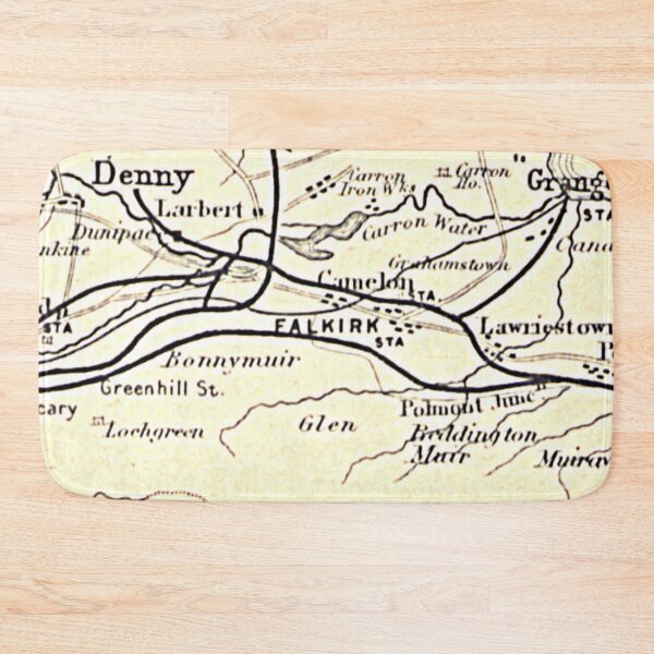Item preview, FALKIRK & surrounding area map 1898 designed and sold by yourscotland.