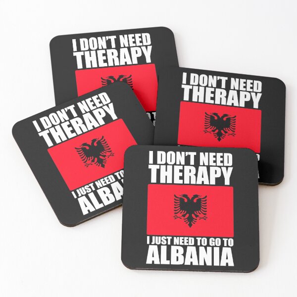 Item preview,  Albanian Flag I Don't Need Therapy I Just Need to Go to Albania. designed and sold by obedtheartist.