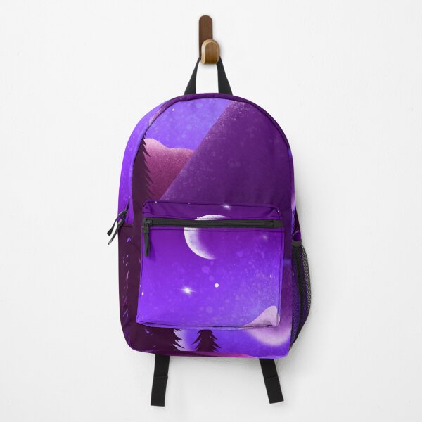 Item preview, purple mountain forest night designed and sold by LavrushaArt.