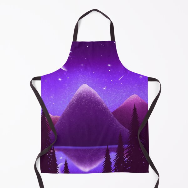Item preview, purple mountain forest night designed and sold by LavrushaArt.