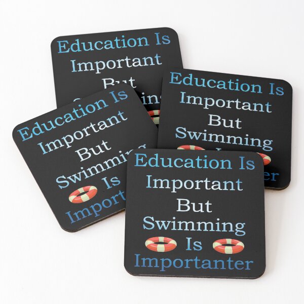 Item preview, Education Is Important But Swimming Is Importanter designed and sold by MAHMUD MUIKE.