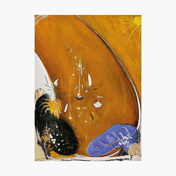 Brett Whiteley - In the Bottom Park at Lavender Bay there is a Jacaranda and a Gardenia Tree (1984-85). High quality reproduction. Photographic Print