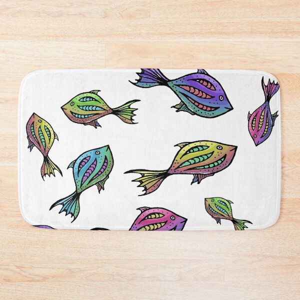 Item preview, Amazing sea fishes pattern designed and sold by hvasilevshop.