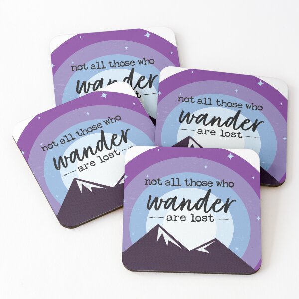 Item preview, Not all those who Wander are Lost Mountain Night  designed and sold by Suzakara Designs.