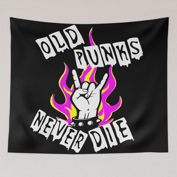 Item preview, old punks never die designed and sold by printhappy4you.