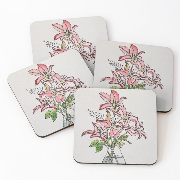 Item preview, Pink Lily in a Vase designed and sold by KiraConnally.