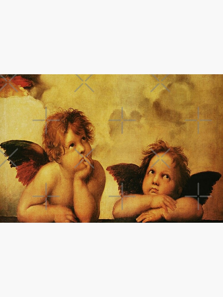 Thumbnail 6 of 6, Bath Mat, Angels Cherubs Raphael - Santi Sistine Madonna Sweet designed and sold by Vivanne-art.