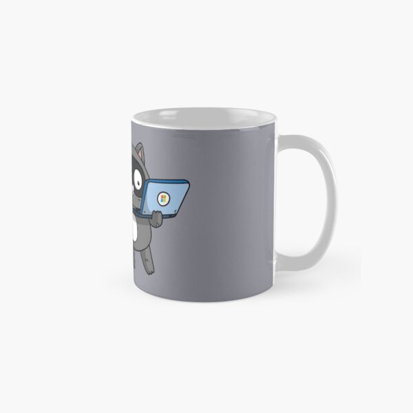Item preview, Azure Bit Raccoon with Microsoft Surface designed and sold by pokeystuff.