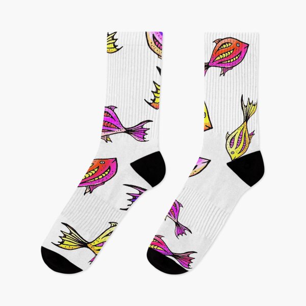 Item preview, Amazing sea fishes colorful illustration designed and sold by hvasilevshop.