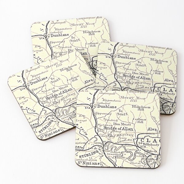 Item preview, BRIDGE OF ALLAN & surrounding area map 1898 designed and sold by yourscotland.