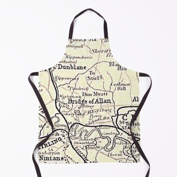 Item preview, BRIDGE OF ALLAN & surrounding area map 1898 designed and sold by yourscotland.