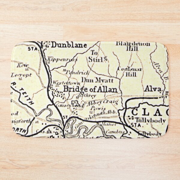 Item preview, BRIDGE OF ALLAN & surrounding area map 1898 designed and sold by yourscotland.