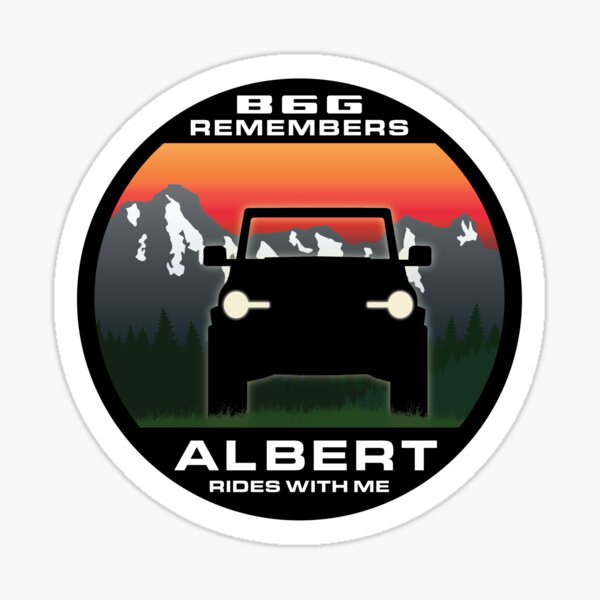 In Memory of Albert - Rockies version Sticker