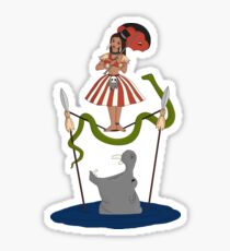 Jungle Cruise vs. Haunted Mansion Sticker
