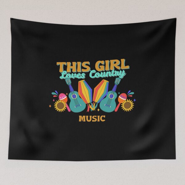 Item preview, This Girl Loves Country Music designed and sold by SweetbeStore.