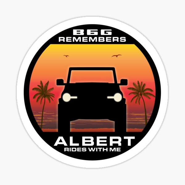 In Memory of Albert - Sun & sand version Sticker