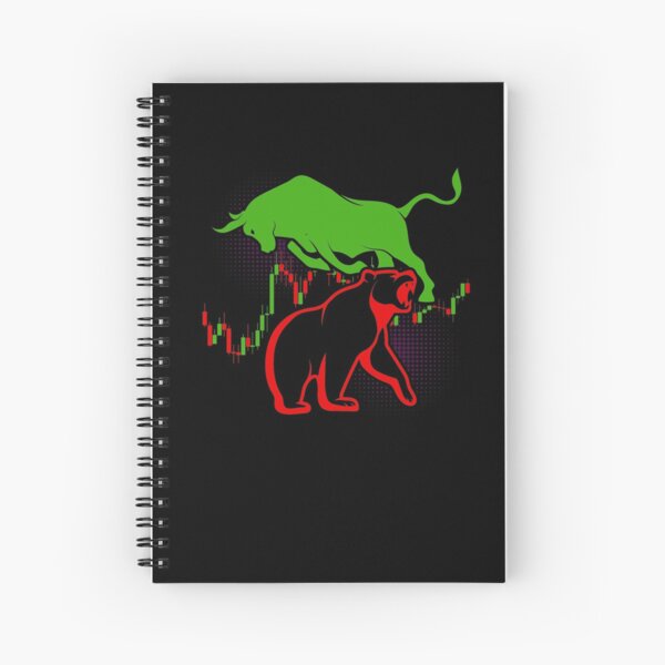 Item preview, Funny Bull and Bear Trading Stock Market Trader designed and sold by Crush Retro®.