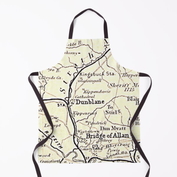 Item preview, DUNBLANE & surrounding area map 1898 designed and sold by yourscotland.