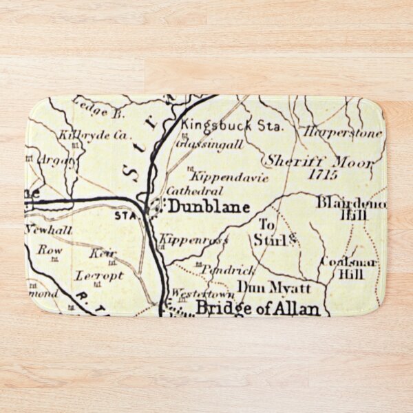 Item preview, DUNBLANE & surrounding area map 1898 designed and sold by yourscotland.