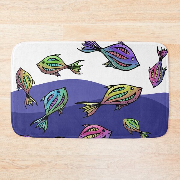 Item preview, Amazing sea fishes pattern designed and sold by hvasilevshop.