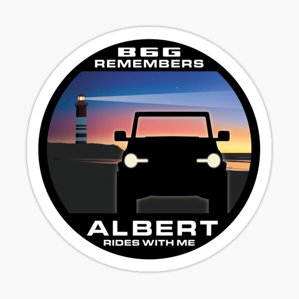 In Memory of Albert - Coastal version Sticker