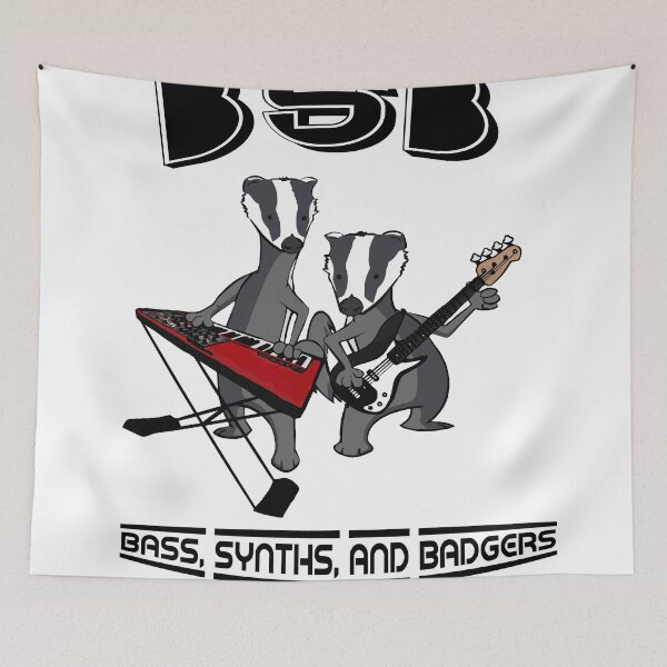 Item preview, bass synths and badgers designed and sold by Sk042293.