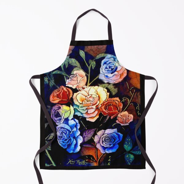 Item preview, Watercolor Rainbow Rose Bouquet designed and sold by KarisCanvasShop.
