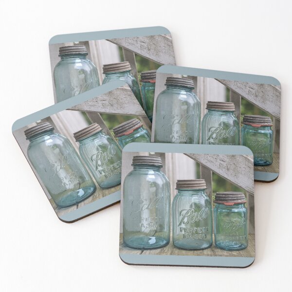 Item preview, Blue jars in a row designed and sold by memorguson.