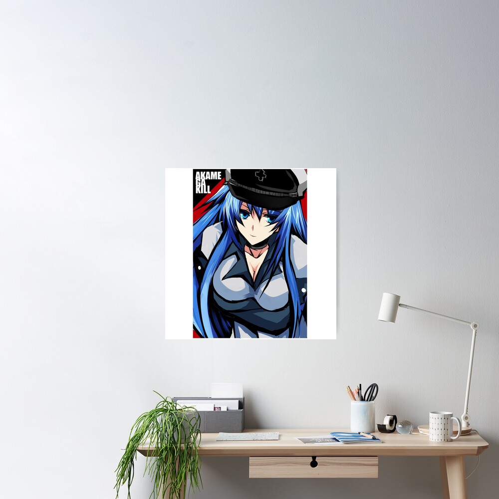  Akame Ga Kill Esdeath Anime Poster Canvas Wall Art