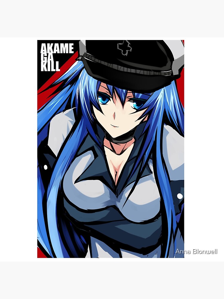 Esdeath Akame Ga Kill Anime Girl Gift | Art Board Print