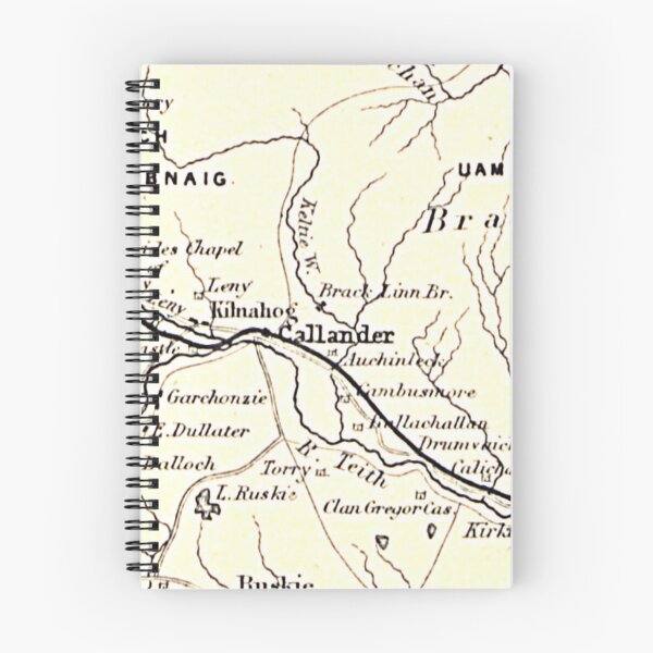 Item preview, CALLANDER & surrounding area map 1898 designed and sold by yourscotland.