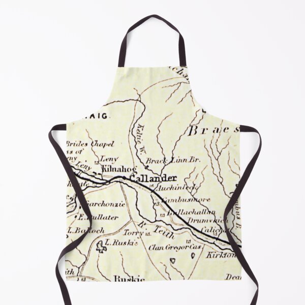 Item preview, CALLANDER & surrounding area map 1898 designed and sold by yourscotland.